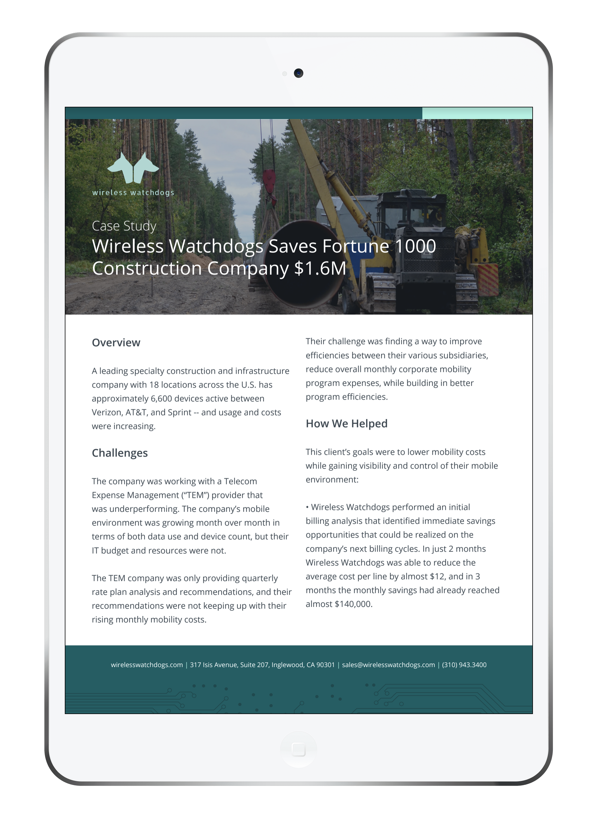 MMS Construction Case Study Cover